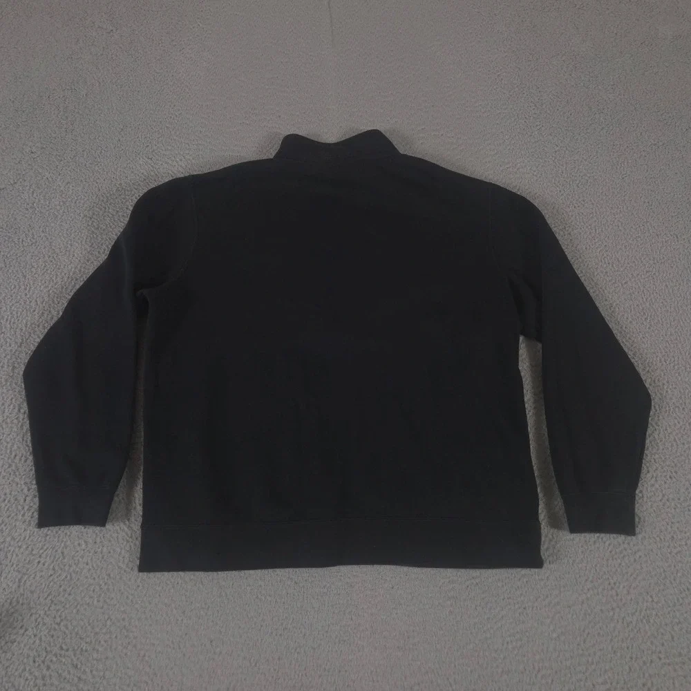 Nike Sweatshirt Men XL Black Sportswear Club 1/2 Zip Fleece Pullover Logo Pocket